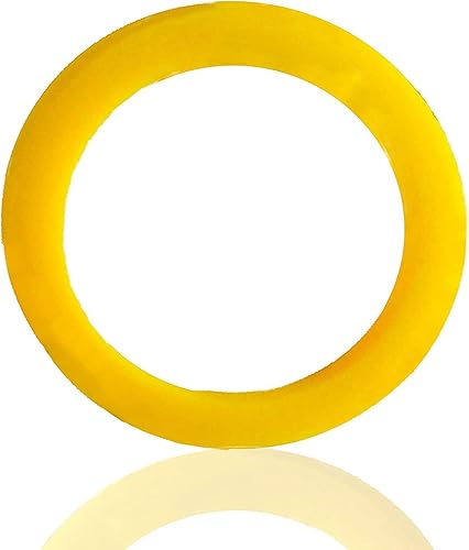 Miniatura 2 de Misaso 12 almohadillas de respuesta de silicona para yoyó delgadas color amarillo