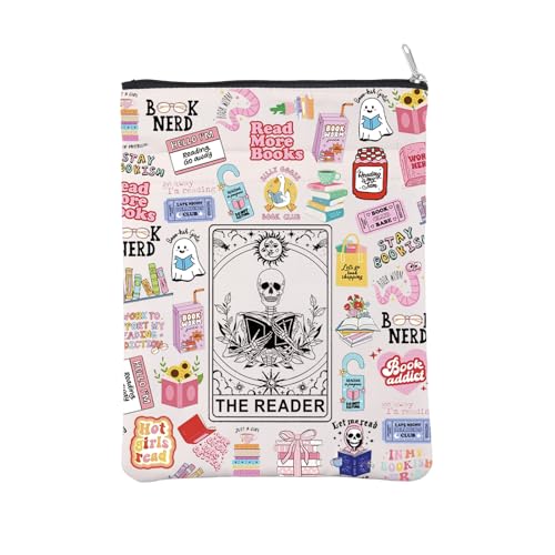 Housse de livre zippée contre pages cornées motif tarot gothique