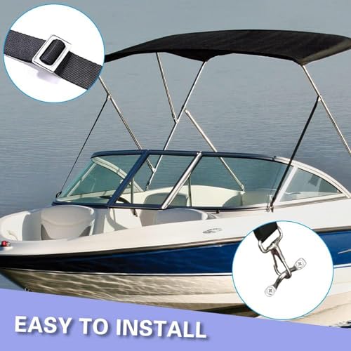 Sangles pour bimini réglables avec crochets auvent bateau fixation taud soleil