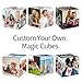 Custom Magic Cube Personalized Cube Puzzle with Photo Level 3 Cube Rotatable Design Your Own Cube Puzzle Gifts for Kids Father Mother (Color01)