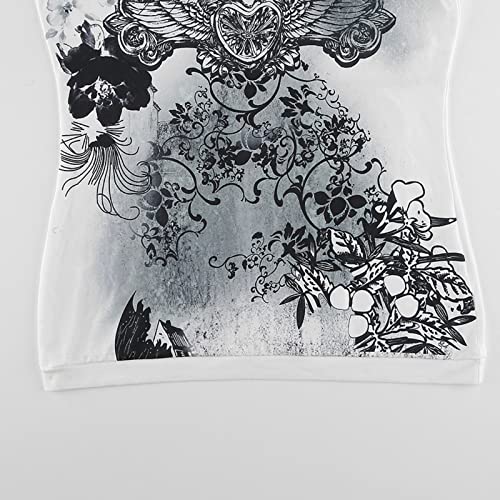Image of Grunge Clothes for Women Y2K Tops Long Sleeve Fairy Grunge Aesthetic Shirts Teen Girls Vintage Graphic Tees Fall