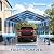 AOGO Carport Canopy 12’X20’ Heavy Duty Car Port Galvanized Steel Roof, Reinforced Stable Triangle Frame for Snowy Windy Metal Carports Enhanced Base Car Tent for Car,RV,Pickup,Boat,Truck,Tractor