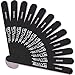 20Pack Nail Files, TsMADDTs Multiple Nail Files Set with 8Pcs 100 180 Grit 8Pcs 120 240 Grit 4Pcs 320 800 Grit Double Sided Emery Board for Natural Acrylic Artificial Nails Manicure for Women