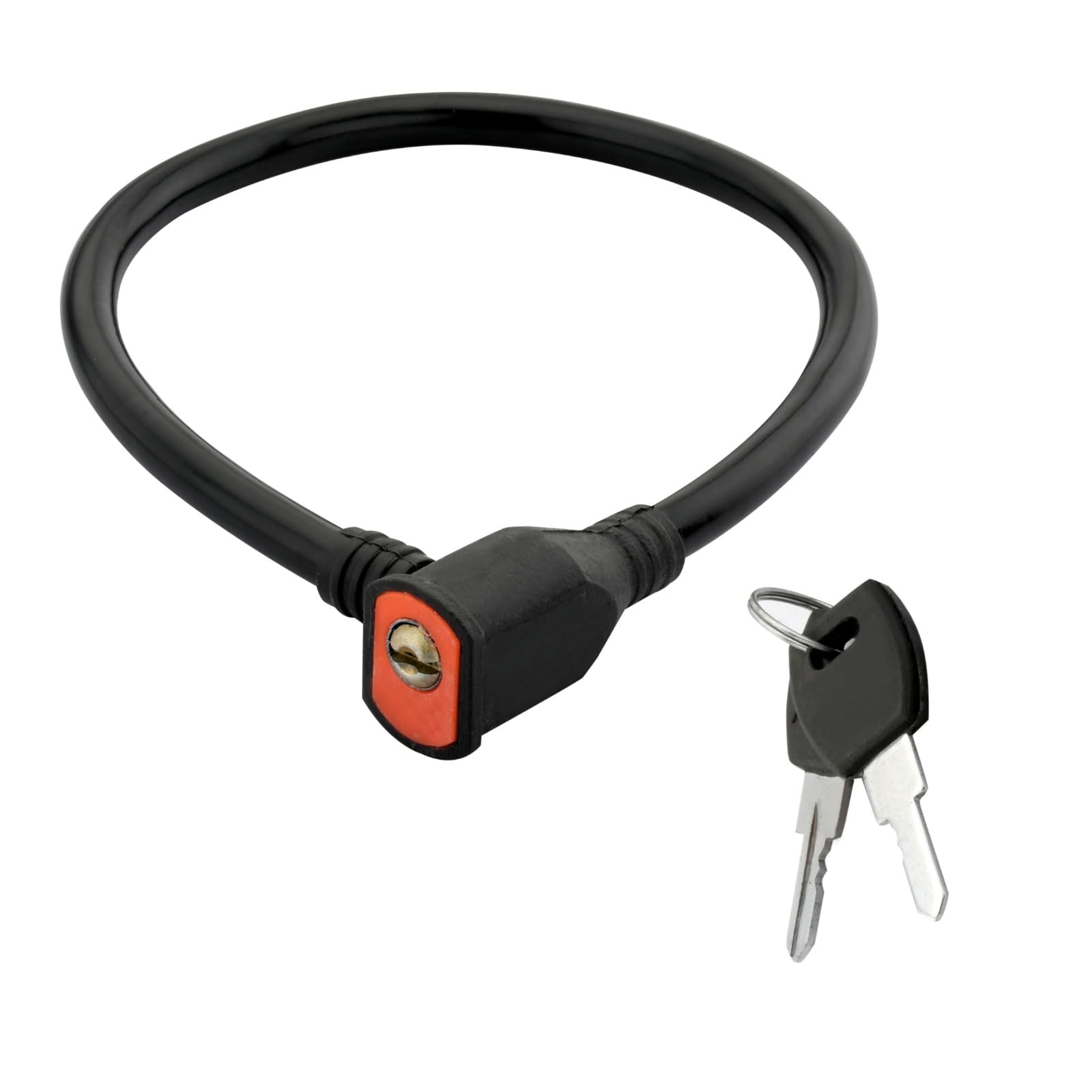 Bergo Heavy Duty Cable Lock Anti-Theft Safety Lock with 2 Keys for Helmet, Cycle,& Bicycle Pack-1 (Black) (B0D9FC7G4B) Amazon Price History, Amazon Price Tracker