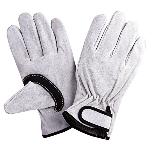 川西工業 グローブマニア 牛床革 マジック黒アテツキ 1双組 M 【革手袋】 #2270