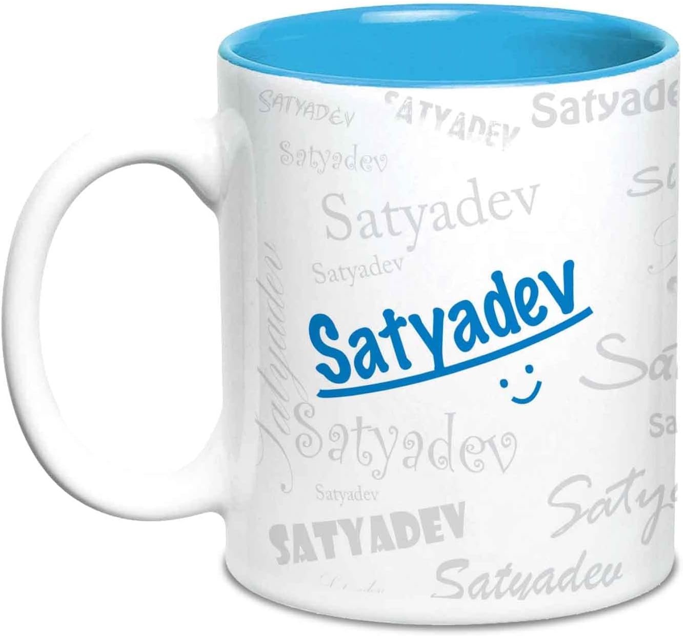 Hot Muggs Me Graffiti Mug - Satyadev Personalised Name Ceramic, 315ml, 1 Unit