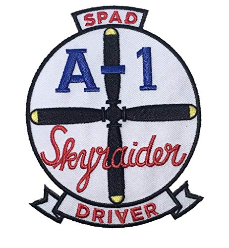 Squadron Nostalgia LLC A-1 Skyraider SPAD Patch, Sew On