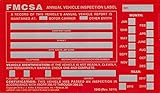 J.J. Keller 54SN Annual Vehicle Inspection Label 10-Pack