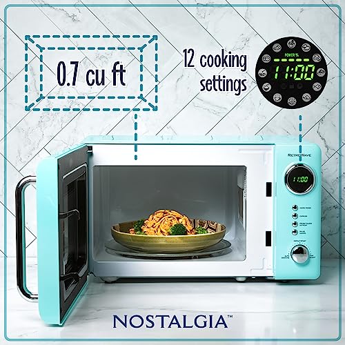Nostalgia NRMO7AQ Retro Compact Countertop Microwave Oven thumb #1