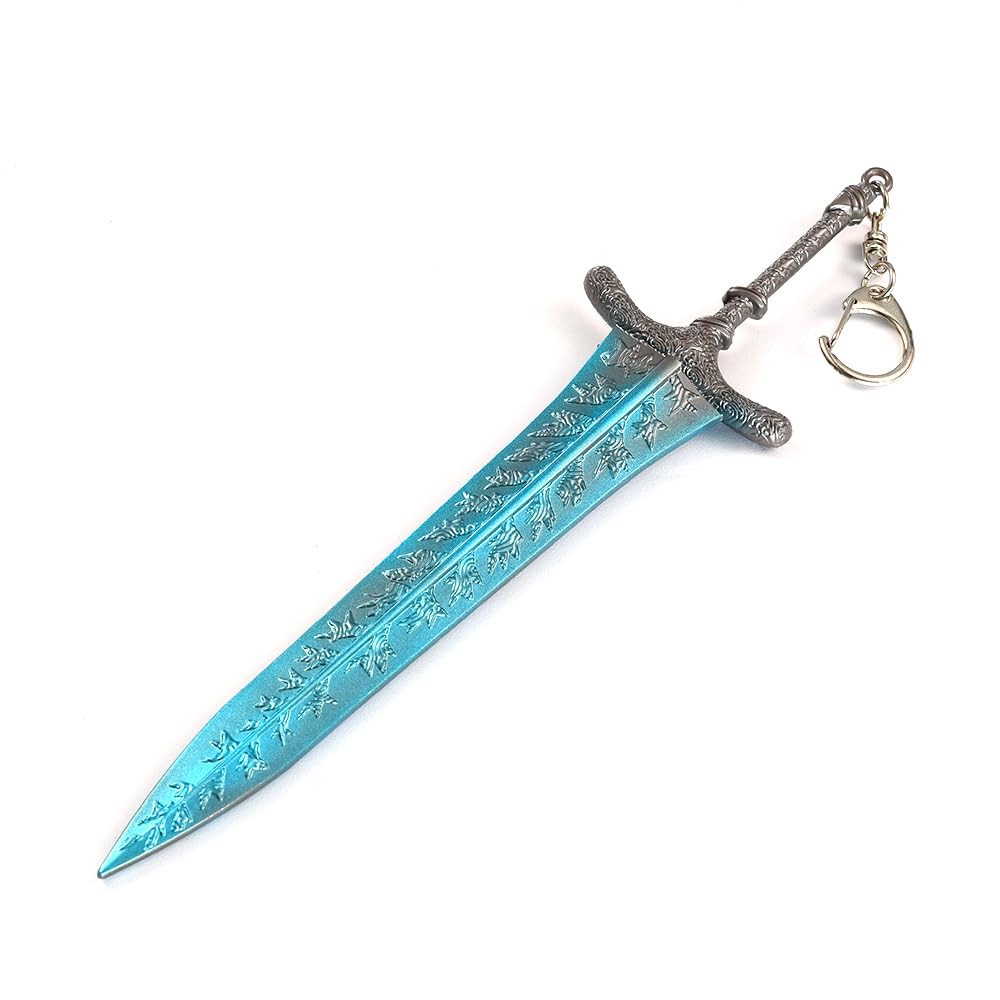 Huadafun Elden Dark Moon Greatsword Model Straight Knight's Sword Greatsword Martial Arts Game Collection All Metal Material with Display Stand Gift for Game Lovers