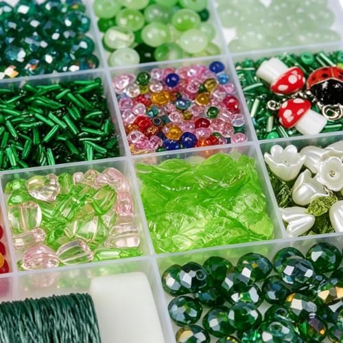 Kit de plantas con cuentas para crear hermosas flores manuales y decorar el hogar 7