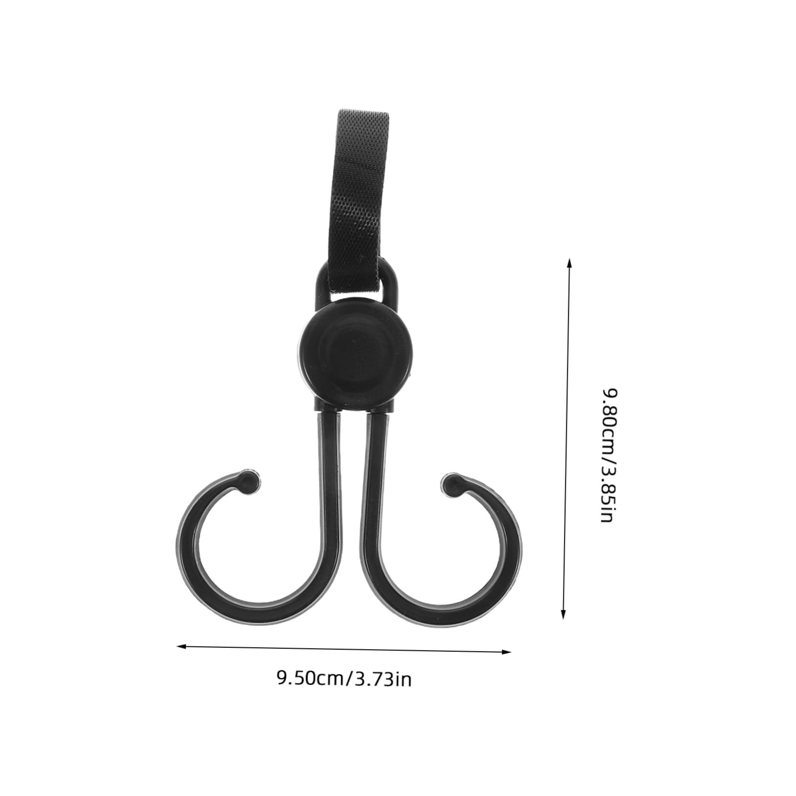 Unomor 5pcs Universal Motorcycle Hook Stroller Hooks for Bag Organizer Suitable for Strollers Wheelchairs Bikes