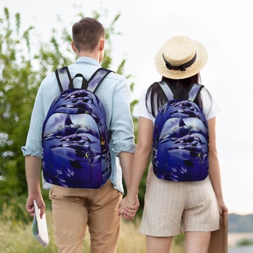 Sac à dos d'infirmière pour ordinateur portable robuste avec motif épaulard EdWal