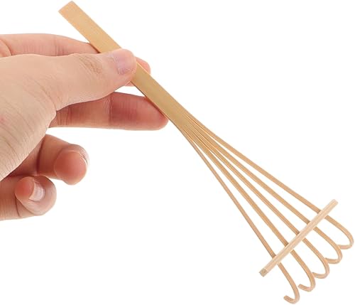 Miniatura 4 de SUPVOX 3 piezas Mini Zen arena rastrillos de bambú rastrillo herramienta decoración jardín arena rastrillo feng Shui decoración para mesa de oficina