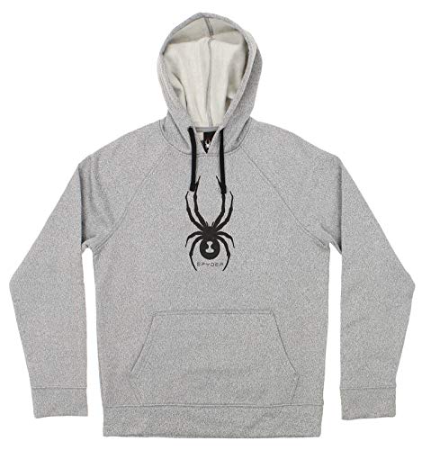 Spyder Men's Anakyn Pullover Hoodie, Heather Grey Medium