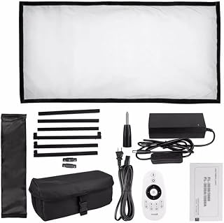 FZZDP Flexible Led Video Light Bi-Color FL-3060A Size 30 * 60CM CRI 95 3200K 5500K with 2.4G Remote Control for Video Shooting