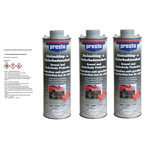 presto 3 L Steinschlag-Unterbodenschutz hell, Farbe grau - Spritzpistolendose