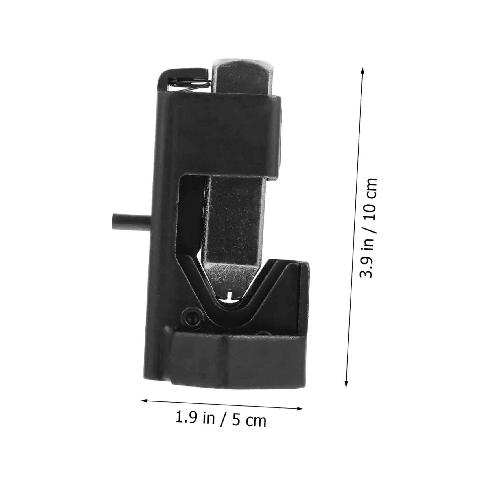 Pinza Crimpatrice a Martello per Cavi in Acciaio Inox Nero | Molla Interna, Profilo a V per Trattenere Terminale, Struttura Resistente per Uso Prolungato