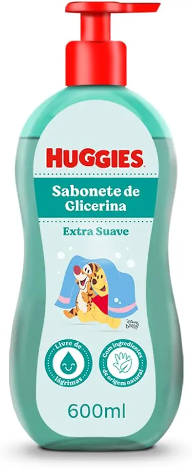 Huggies Sabonete Líquido de Glicerina Extra Suave 600 ml