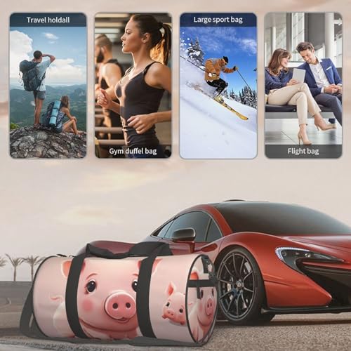 Travel Duffel Bag Lightweight Carry On Weekender Overnight Bags Smilings Sports Tote Gym Backpack with Adjustable Strap Hospital Bags Foldable Luggage Bag for Women Men 6