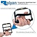 Rolyan Ergonomic Hand Exerciser with Padded Handle, Adjustable Squeeze Tool, 4 Pairs of Rubber Bands for Progressive Resistance, Improves Hand Grip Strength in Fingers, Hand, & Thumb, Black