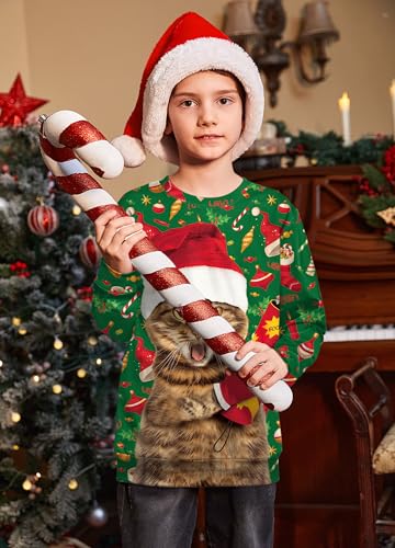 Besserbay Unisex Kids Ugly Christmas Sweater 3D Graphic Funny Long Sleeve Holiday Pullover Sweatshirt 4-14 Years 2 Besserbay Unisex Kids Ugly Christmas Sweater 3D Graphic Funny Long Sleeve Holiday Pullover Sweatshirt 4-14 Years - Image 3