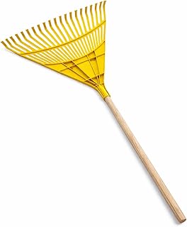Garden Leaf Rake – 143cm Wooden Handle