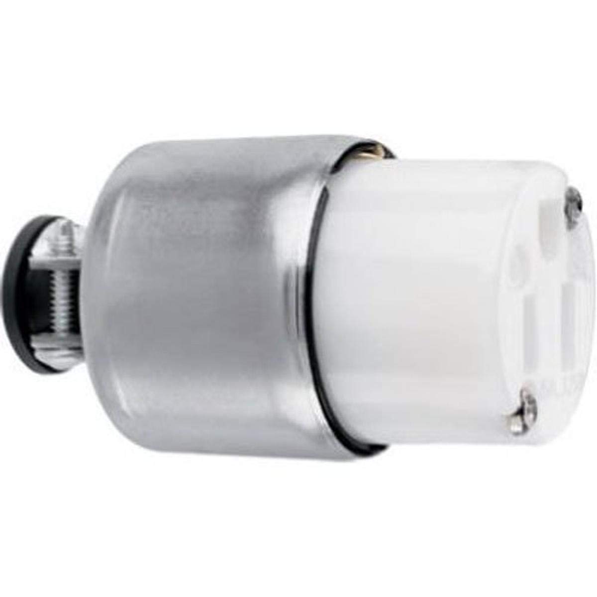 L530C | Prise électrique États-Unis, NEMA PASS & SEYMOUR, 125V, 2+E 30A, Câble Noir, Blanc, Nylon, NEMA L5-30R Vis | RS