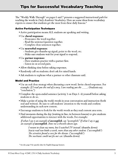 Daily Academic Vocabulary, Grade 5 Teacher Edition - Image 8