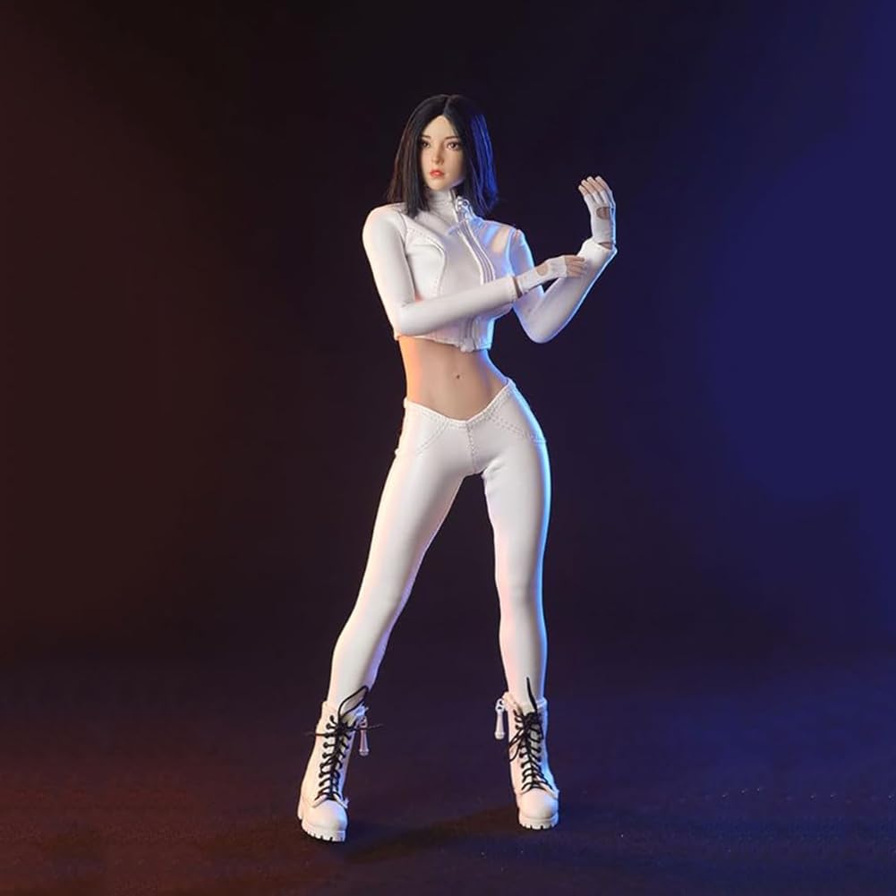 Ensemble en cuir blanc AMITD pour figurine d'action TBLeague 1/6