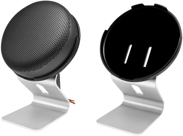 Aluminum Stand for Bang & Olufsen Beosound A1 (2nd Generation) – Premium Anti-Slip Desktop Mount with Vibration Damping for Enhanced Sound, Adjustable Tilt, Sturdy Aluminum Design (Black)