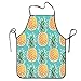 Cottura Cucina Ananas Tropicale Hawaiano Grembiule Creativi Grembiule da Cucina Premium Cucina Grembiuli per Donna, Parrucchiere, Caffetteria, 52X72Cm