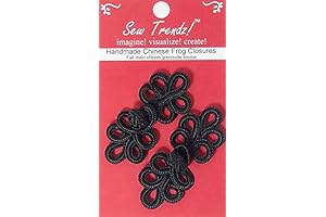 2 Pairs Chinese Frog Closures Hook & Eye Fastener