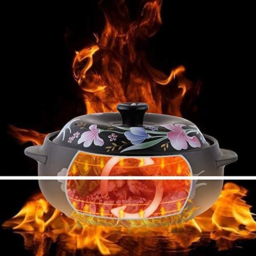 Auflauf im koreanischen Stil mit Lilie und gerösteten Blumen, den Sie verwenden können, um eine köstliche Suppe für Ihre Familie zu Kochen (Size : 0.8L) Decorate