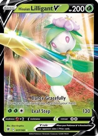 Hisuian Lilligant V - 017/189 - Ultra Raro - Espada y Escudo - Resplandor Astral