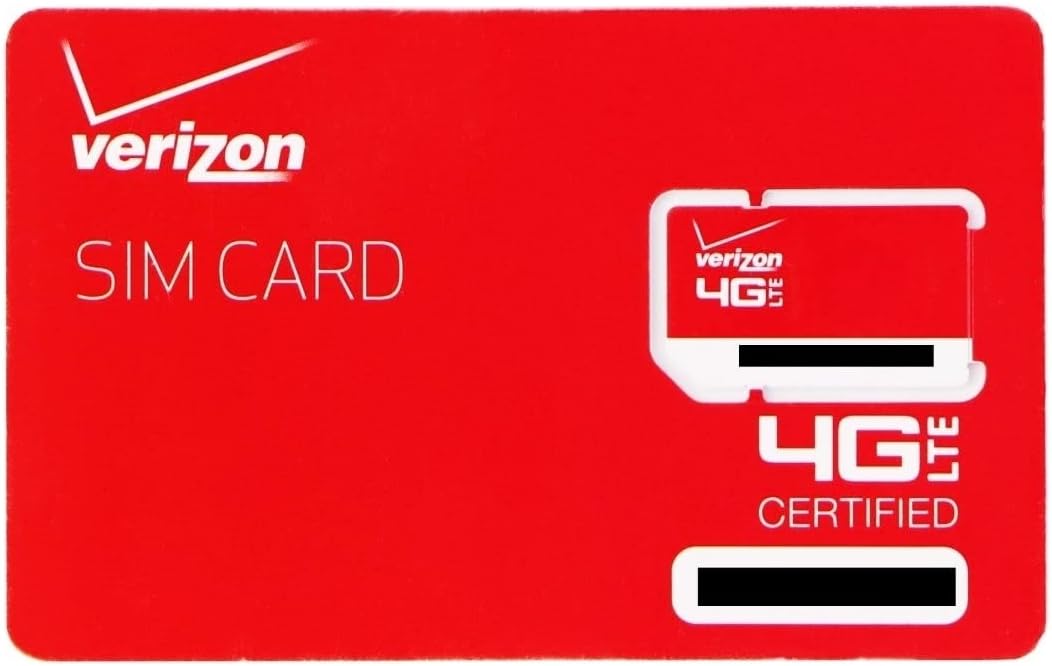 Verizon Wireless RETAILSIM4G-A Vzncel Sim 2ff 4g LTE