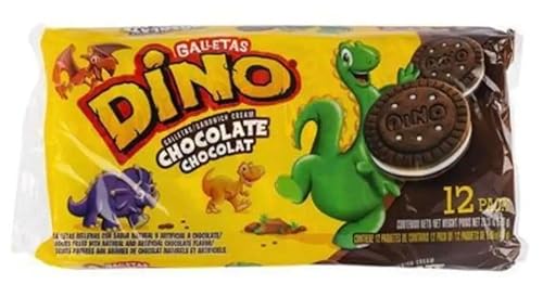 Galletas Dino Sandwich Crema ChocolateVainilla