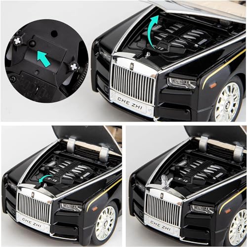 Image of Kids Toy car Playsets Die cast Metal Car Pull Back 1:32 Scale Diecast Metal Cars with 4 Openable Doors Light and Musical Sound (Multi)