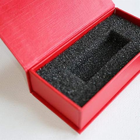4 x Magnetic USB Presentation Gift Boxes, Red, Flash Drives, Removable Drives, Wedding USB Box, Wedding Presentation Gift Box, Photography, Present/Gift Cover