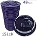 iSick Disposable Vomit Bags 1000ml, 48pk, Dark Purple, Premium Quality Medical Grade, Morning Sickness, Kids, Taxis Drivers, Car Motion Sickness, Portable, No Mess