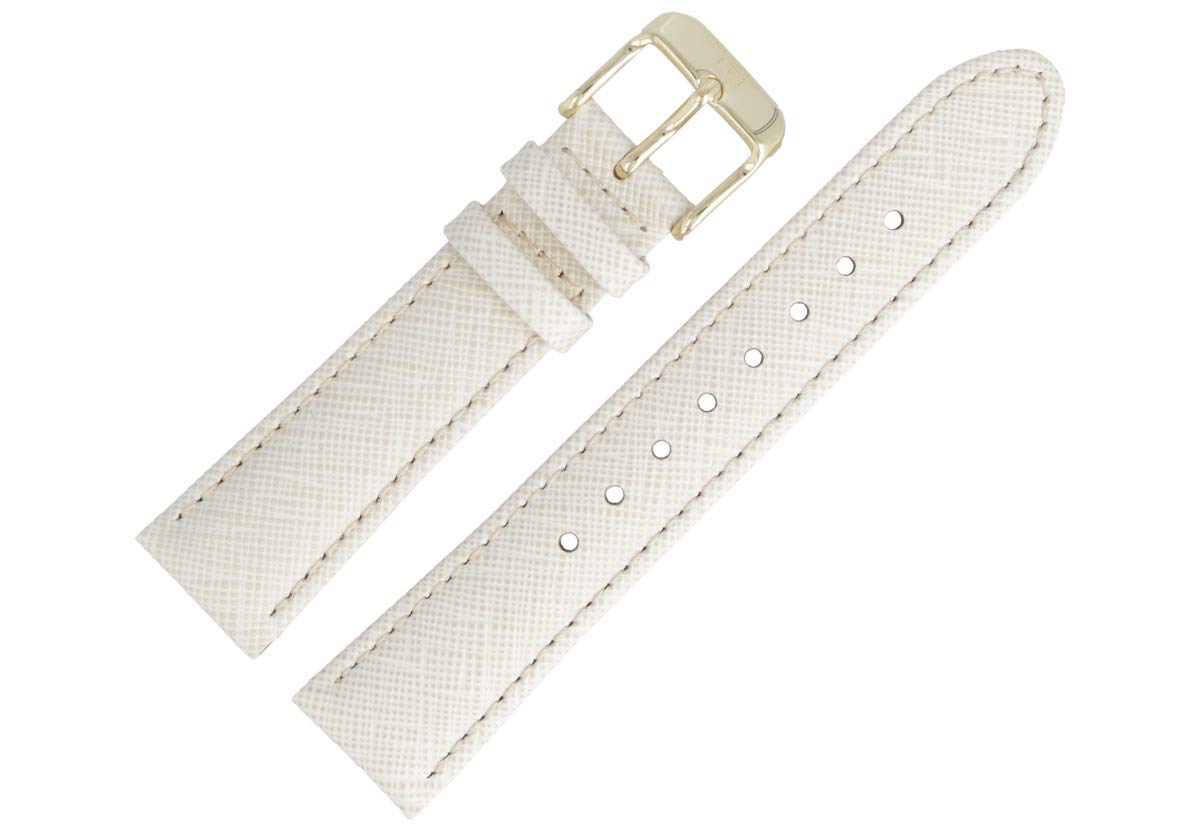 Tommy Hilfiger Correa De Reloj 18mm Cuero Crema - Muster 679302074