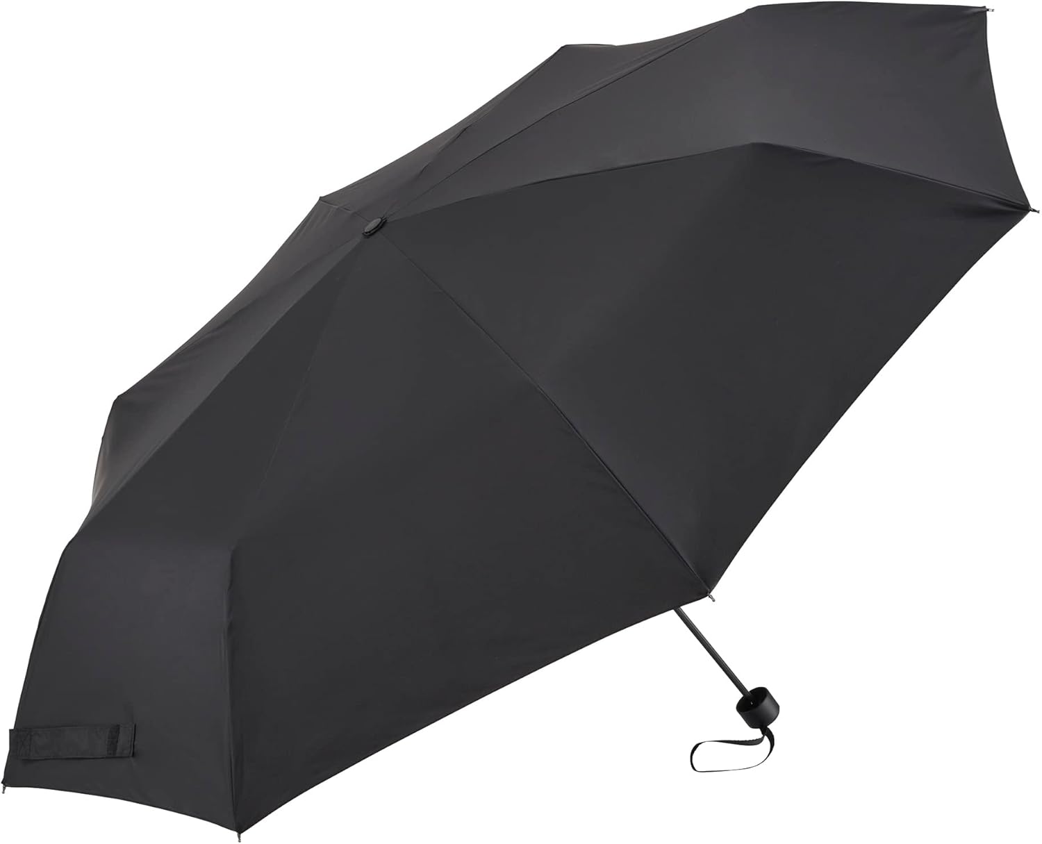 Waterfront 折りたたみ傘 雨傘 LESS IS MORE 富山サンダーインバッグ ブラック 70cm 直径が大きいビッグサイズ 強い風にも耐える耐風性 メンズ U370-0819BK1-B4