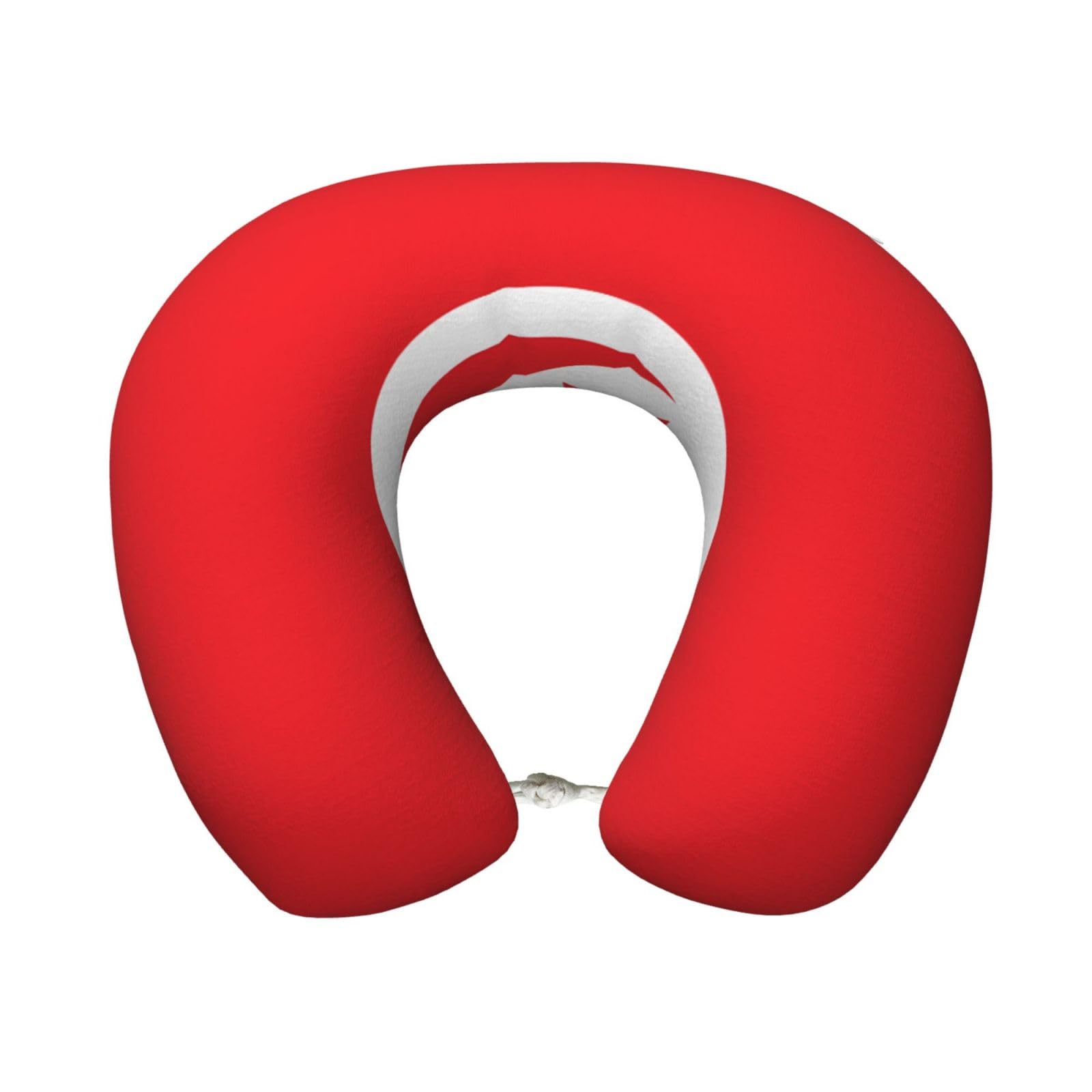 BOAIHH Tunisian flag Memory Foam Travel Pillow for Soft Comfort Fits Snugly for Naps Office, and Airplane Use