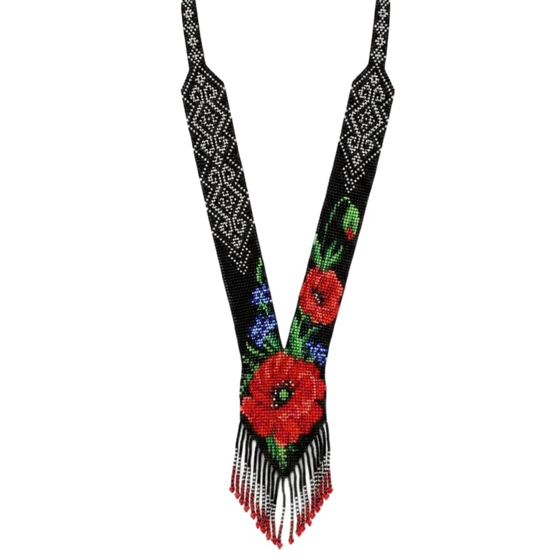 Collier ukrainien Gerdan en perles, accessoire bohème chic pour sublimer vos tenues d'été