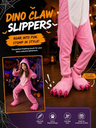 Image of acdiac Unisex Soft Monster Claw Slippers Fun Dino Slippers Animal Paw Shoes For Men Women Boy Girl With Home Halloween Party Cosply Costume Footwear