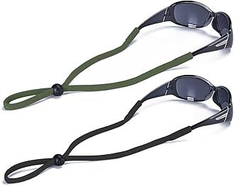 SHINKODA Adjustable Sunglasses Strap/Lanyard Sports Glasses Retainer for Men Women and Kids Color Combos Pack of 2