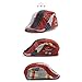 JAMONT Unisex Fashion Spring Patchwork Striped Flat Visor Newsboy Cap Beret Hat Red