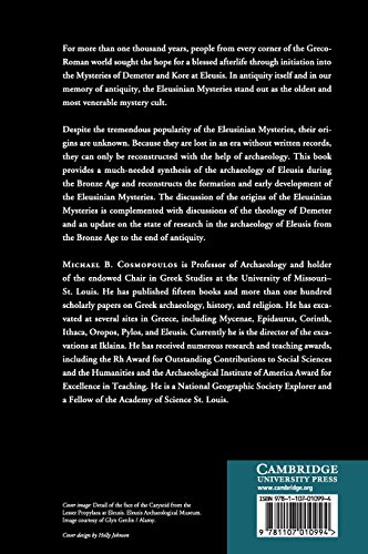 Bronze Age Eleusis and the Origins of the Eleusinian Mysteries