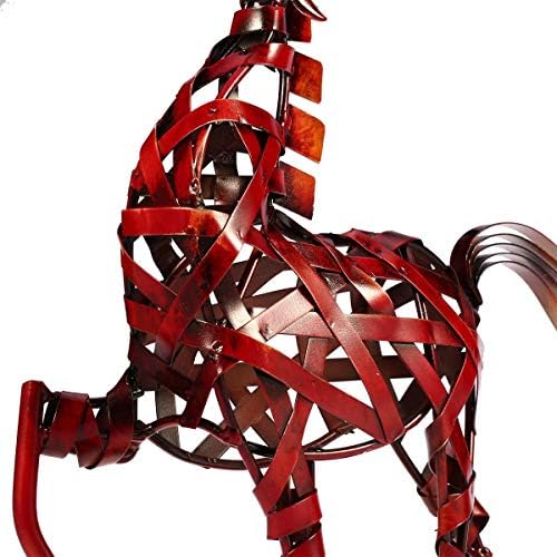 Tooarts Metal Horse Sculpture Animal Gifts Ornament Crafts Home Living Room Office Decorations Gift