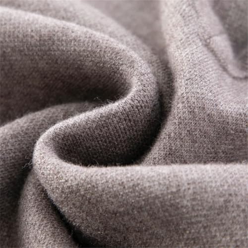 Men Wool Knit Tops Thick V-Neck Long Sleeves Solid Colors Business Pullover Sweater2